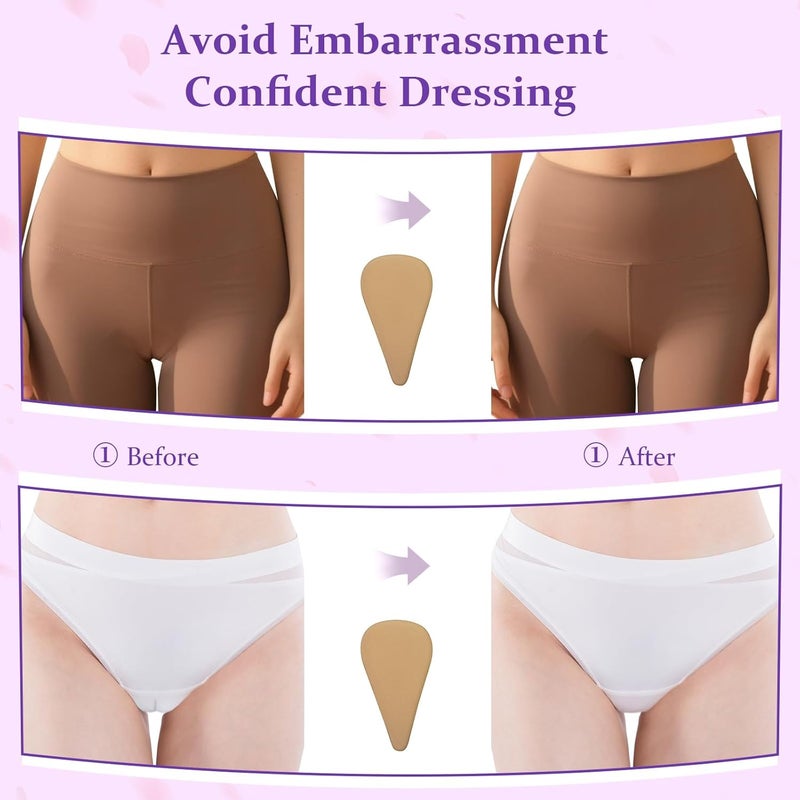 Arxonis Camel Toe Concealer,Reusable Seamless Camel Toe Underwear,Invisible Frontal Wedgie Cover,Anti Cover Silicone Insert - Image 2